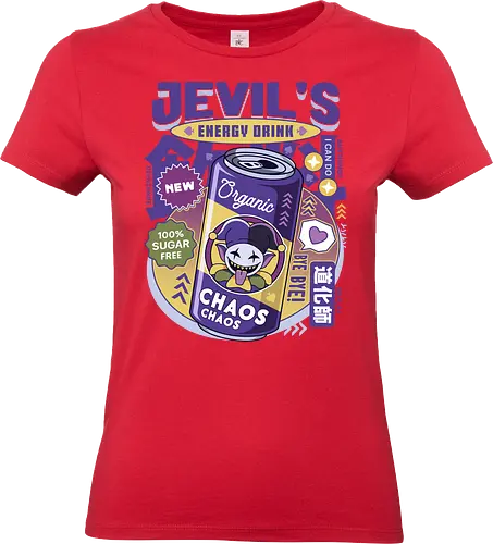 Jevil Energy Drink - Tale, deltarune, spamton, sans, jevil, indie game, video game, gaming, rpg, flowey, mettaton, gamer, papyrus, toriel, asgore - Standard T-Shirt (Frauen)