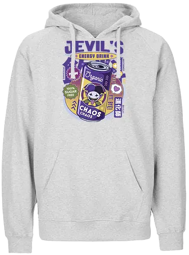 Jevil Energy Drink - Tale, deltarune, spamton, sans, jevil, indie game, video game, gaming, rpg, flowey, mettaton, gamer, papyrus, toriel, asgore - Fairtrade Hoodie