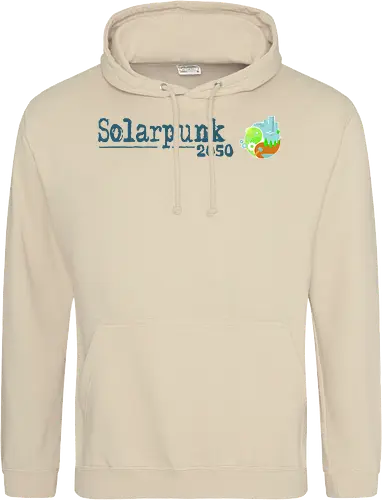 Solarpunk 2050 Logo und Text