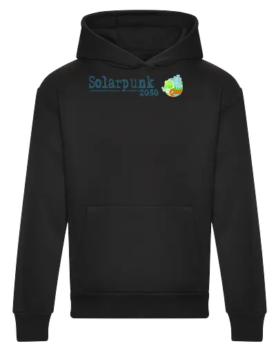 Solarpunk 2050 Logo und Text