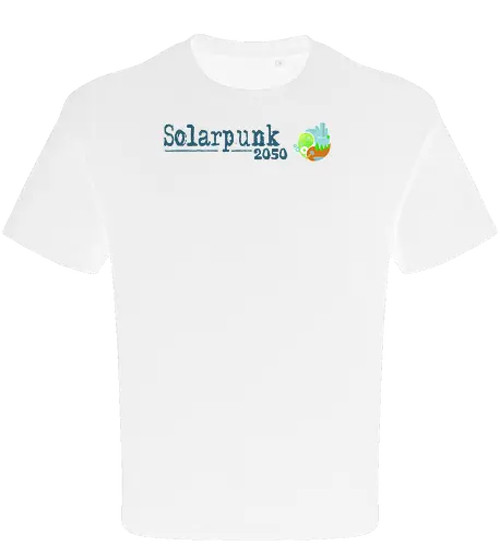 Solarpunk 2050 Logo und Text