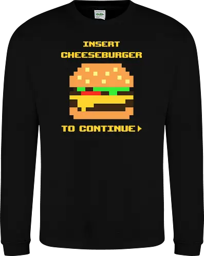 Insert Cheeseburger To Continue