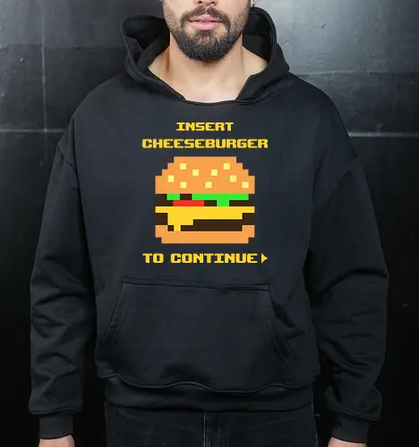 Insert Cheeseburger To Continue