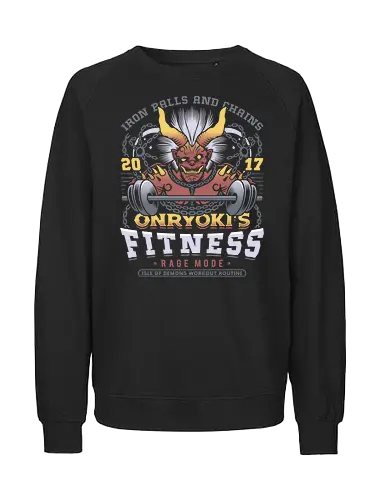 Onryoki Fitness - nioh, nioh 2, nioh 3, samurai, scampuss, sudama, japan, onryoki, ninja, fantasy, video game, gaming, gamer, rpg, fitness - Fairtrade Sweatshirt
