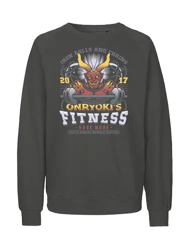 Onryoki Fitness - nioh, nioh 2, nioh 3, samurai, scampuss, sudama, japan, onryoki, ninja, fantasy, video game, gaming, gamer, rpg, fitness - Fairtrade Sweatshirt
