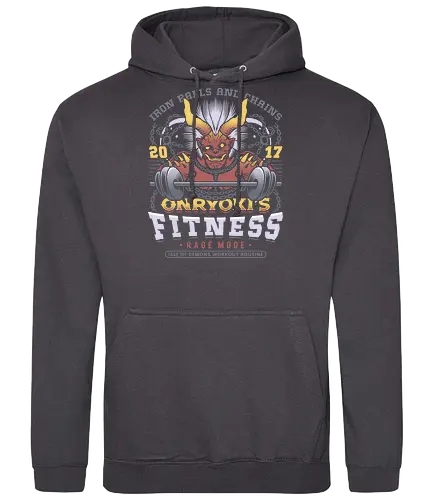 Onryoki Fitness - nioh, nioh 2, nioh 3, samurai, scampuss, sudama, japan, onryoki, ninja, fantasy, video game, gaming, gamer, rpg, fitness - Standard Hoodie