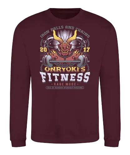 Onryoki Fitness - nioh, nioh 2, nioh 3, samurai, scampuss, sudama, japan, onryoki, ninja, fantasy, video game, gaming, gamer, rpg, fitness - Sweatshirt