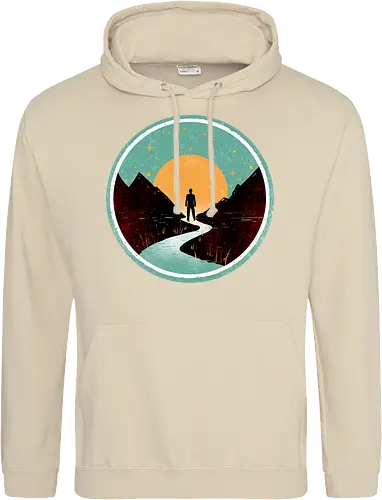 The wanderer - nature, summer, camping, outdoors, poetic, simple design - Standard Hoodie