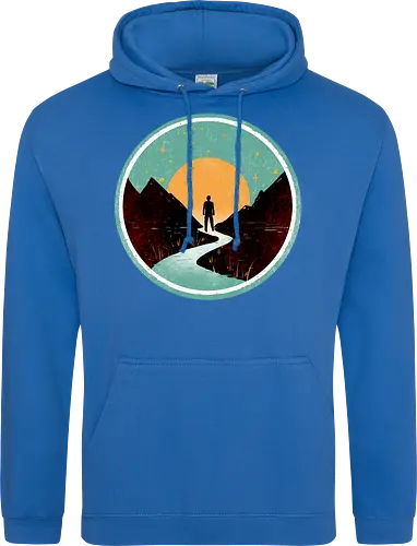 The wanderer - nature, summer, camping, outdoors, poetic, simple design - Standard Hoodie
