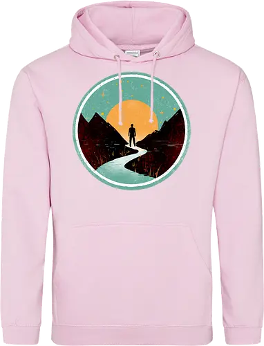 The wanderer - nature, summer, camping, outdoors, poetic, simple design - Standard Hoodie
