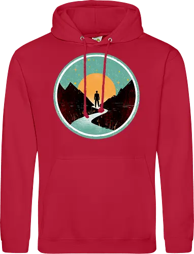 The wanderer - nature, summer, camping, outdoors, poetic, simple design - Standard Hoodie