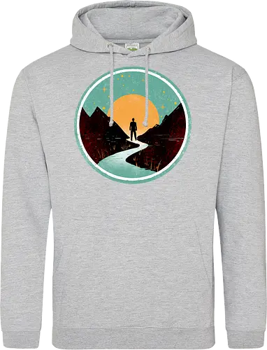 The wanderer - nature, summer, camping, outdoors, poetic, simple design - Standard Hoodie