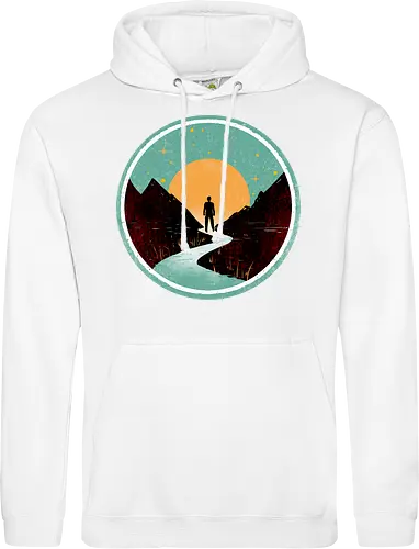 The wanderer - nature, summer, camping, outdoors, poetic, simple design - Standard Hoodie