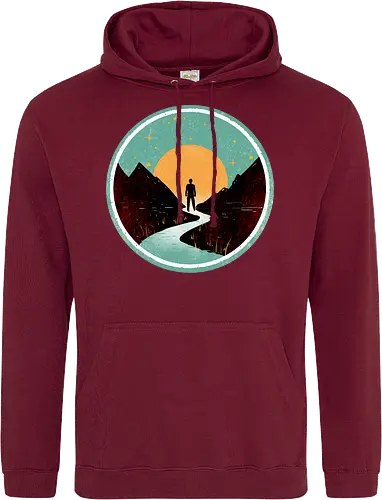 The wanderer - nature, summer, camping, outdoors, poetic, simple design - Standard Hoodie