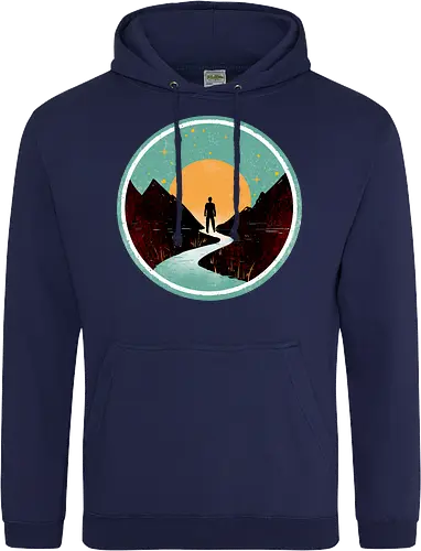 The wanderer - nature, summer, camping, outdoors, poetic, simple design - Standard Hoodie