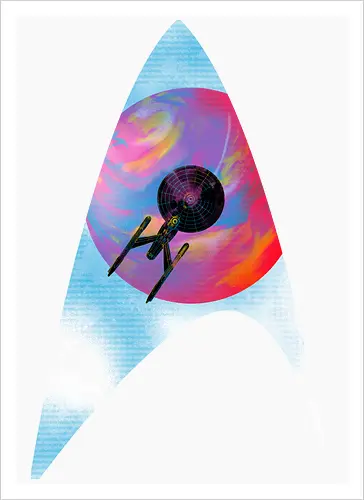 Galactic travellers - scifi, science fiction, kharmazero, artistic, movie, television, pop culture, space - Kunstdruck