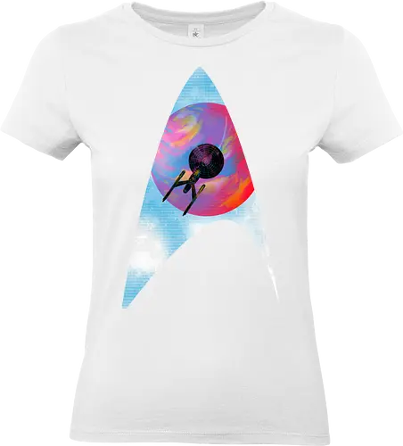 Galactic travellers - scifi, science fiction, kharmazero, artistic, movie, television, pop culture, space - Standard T-Shirt (Frauen)