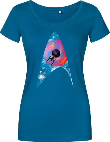 Galactic travellers - scifi, science fiction, kharmazero, artistic, movie, television, pop culture, space - Damen T-Shirt