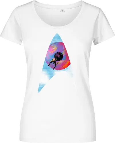 Galactic travellers - scifi, science fiction, kharmazero, artistic, movie, television, pop culture, space - Damen T-Shirt