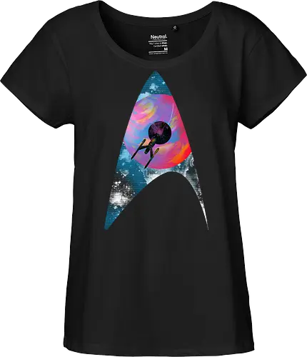 Galactic travellers - scifi, science fiction, kharmazero, artistic, movie, television, pop culture, space - Fairtrade Girl Shirt