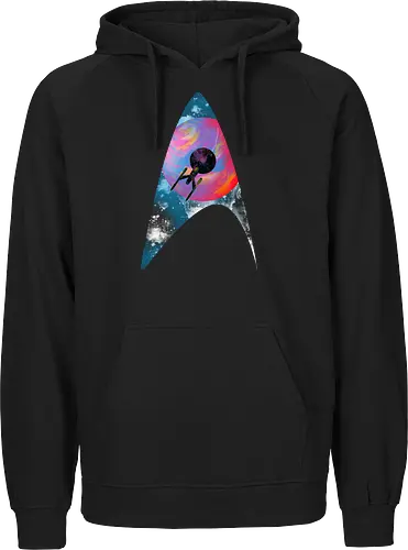Galactic travellers - scifi, science fiction, kharmazero, artistic, movie, television, pop culture, space - Fairtrade Hoodie