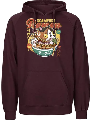 Scampuss Ramen - nioh, nioh 2, nioh 3, samurai, scampuss, sudama, japan, onryoki, ninja, fantasy, video game, gaming, gamer, rpg, cat - Fairtrade Hoodie