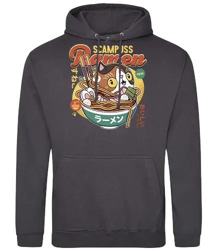 Scampuss Ramen - nioh, nioh 2, nioh 3, samurai, scampuss, sudama, japan, onryoki, ninja, fantasy, video game, gaming, gamer, rpg, cat - Standard Hoodie