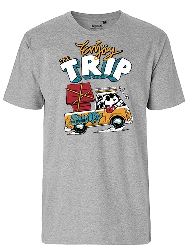 summer trip  - snooze, nap time, supranatural, fantasy, dog, cartoon, 80s, enjoy, happy, trip, adventure, outdoor, camping, hiking, nature, beach - Fairtrade T-Shirt