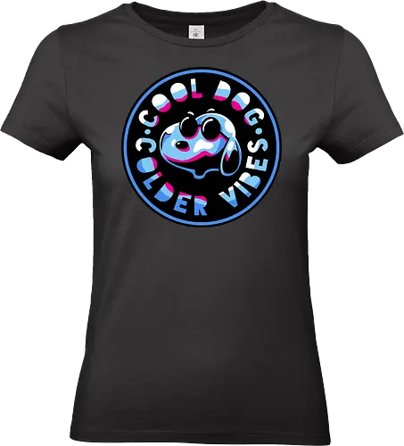 millenium dog emblem  - dog, cartoon, 80s, chrome, millenium, logo, mascot, embrodry, snooze, nap time, supranatural, fantasy - Standard T-Shirt (Frauen)