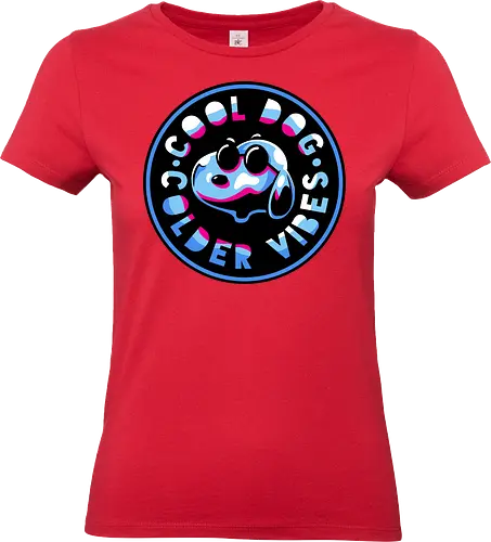 millenium dog emblem  - dog, cartoon, 80s, chrome, millenium, logo, mascot, embrodry, snooze, nap time, supranatural, fantasy - Standard T-Shirt (Frauen)