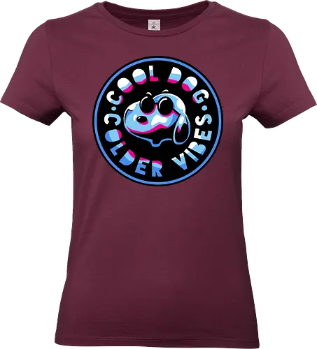 millenium dog emblem  - dog, cartoon, 80s, chrome, millenium, logo, mascot, embrodry, snooze, nap time, supranatural, fantasy - Standard T-Shirt (Frauen)