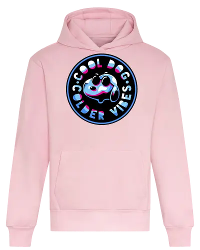 millenium dog emblem  - dog, cartoon, 80s, chrome, millenium, logo, mascot, embrodry, snooze, nap time, supranatural, fantasy - Heavyweight Hoodie
