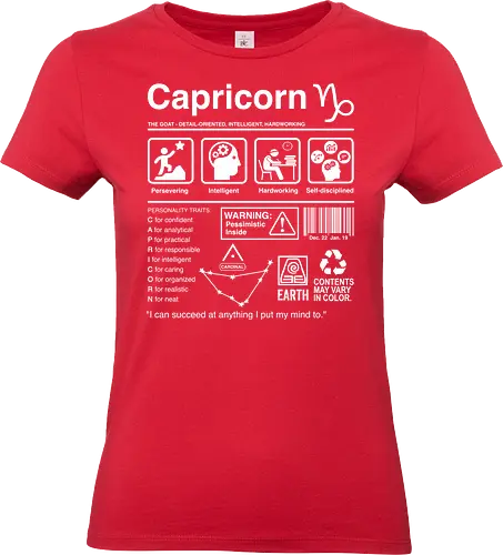 Capricorn Label - zodiac sign aquarius aquarius birthday aquarius woman aquarius zodiac sign astrology birthday constellation funnytee horoscope retro stars tarot vintage zodiac - Standard T-Shirt (Frauen)