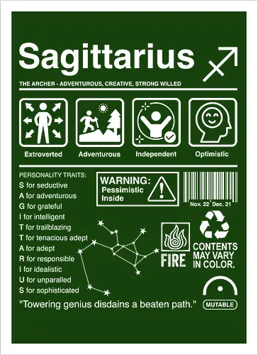 Sagittarius Label