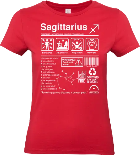 Sagittarius Label - zodiac sign aquarius aquarius birthday aquarius woman aquarius zodiac sign astrology birthday constellation funnytee horoscope retro stars tarot vintage zodiac - Standard T-Shirt (Frauen)