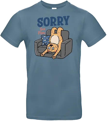 The Cat Got Plans - funny, humor, introvert, relatable, sarcastic, weekend, cat, sorry got plans, meme - Standard T-Shirt