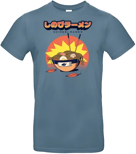 Shinobi Ramen - japan, manga, ninja, noodles, otaku, ramen, retro, shinobi, anime, chopsticks, comics, food, geek, shuriken, loves anime - Standard T-Shirt
