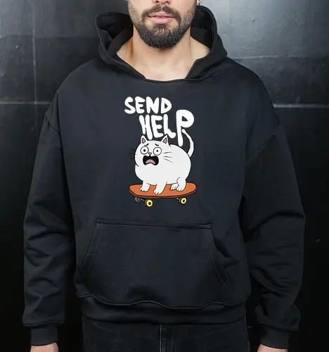 Skateboard Cat Needs Help