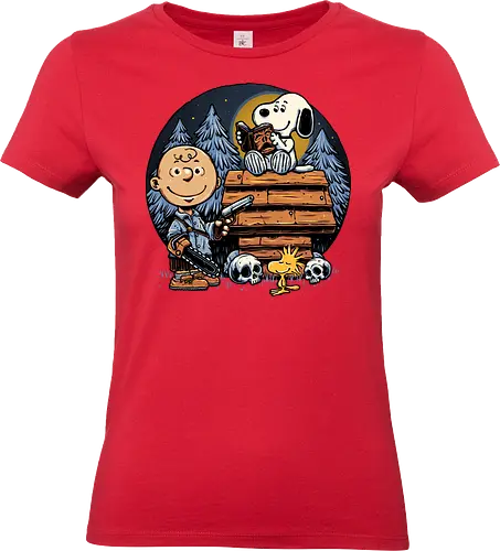 A night in the woods - Cartoons, comics, movie, mash up, parody, funny, humor, horror, villain - Standard T-Shirt (Frauen)