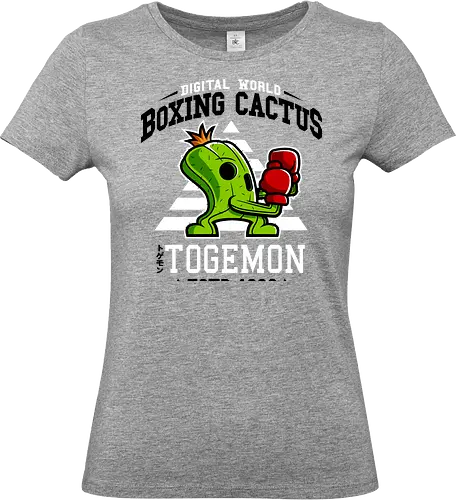 Boxing Digital Cactus - togemon, Digital, boxing, cactus, demonigote - Standard T-Shirt (Frauen)