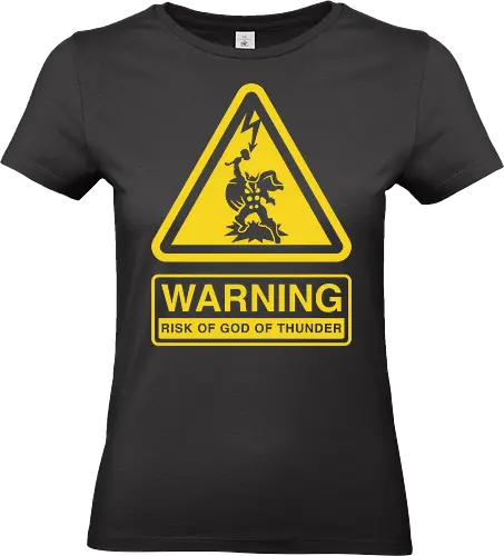 Warning Thunder - warning, thor, comic - Standard T-Shirt (Frauen)