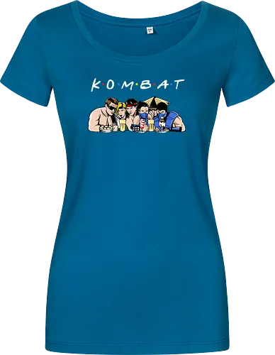 Kombat friends - mortal, kombat, game, retro, demonigote - Damen T-Shirt