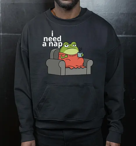 Grumpy Frog Needs a Nap