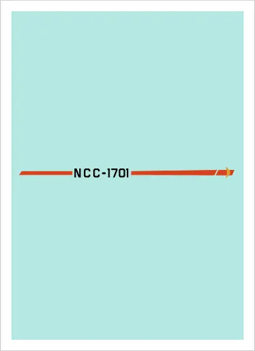 NCC - 1701 Enterprise - NCC - 1701 Enterprise, enterprise, Space, kirk - Kunstdruck