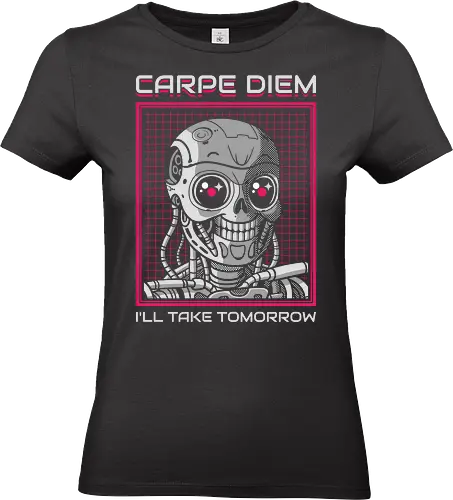 Rise Of The Cute Machine - retro futurism, 80s movies, ai, artificial intelligence, cute, dark humor, funny, horror, kawaii, nostalgia, retro, robot, sarcasm, sci fi, vintage - Standard T-Shirt (Frauen)