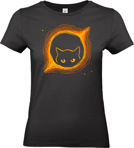 Chaos Origin - Cat Space Design  - cats, animal, science fiction, space, cat lover gifts, blackhole, catshirt, cute, cute animals, funny, kitten, kitty, kitty cats, pet, sci fi - Standard T-Shirt (Frauen)