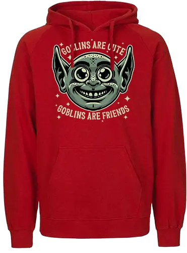 Save the Goblins Creepy - goblin, dungeon master, rpg, role-playing game, fantasy, adventure, tabletop, creepy, Dungeon Master, Pen and Paper, Pen and paper, Dungeon, friends, creature, magical, Magical Creatures - Fairtrade Hoodie