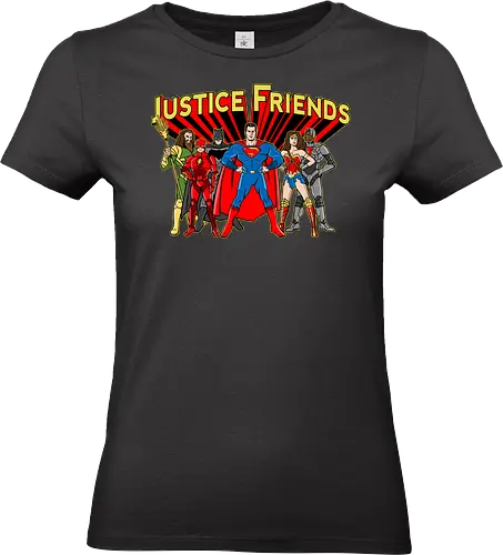 Justice Friends - justice, super, hero, comic, friends - Standard T-Shirt (Frauen)