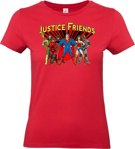 Justice Friends - justice, super, hero, comic, friends - Standard T-Shirt (Frauen)