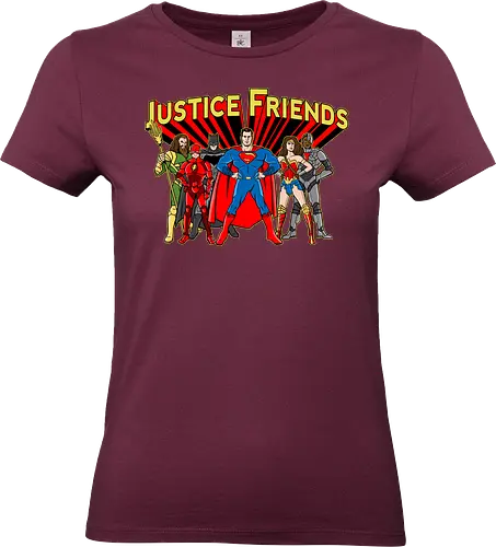 Justice Friends - justice, super, hero, comic, friends - Standard T-Shirt (Frauen)